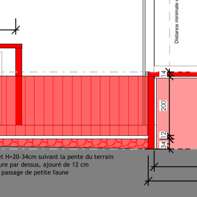 Exemple Elevation Cloture